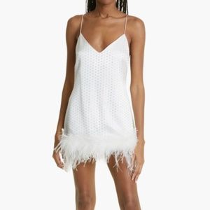 Retrofete Susana Crystal & Feather Slipdress